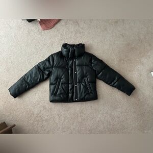 Abercrombie Mini Leather Puffer
